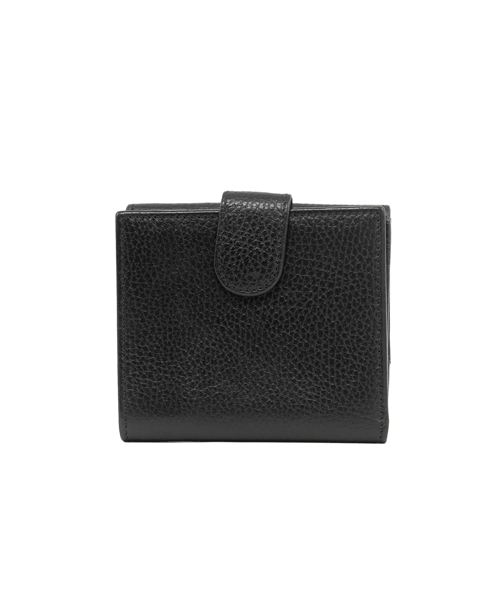GUCCI INTERLOCK WALLET SHORT BLACK CALF GHW 615525 2184 5383