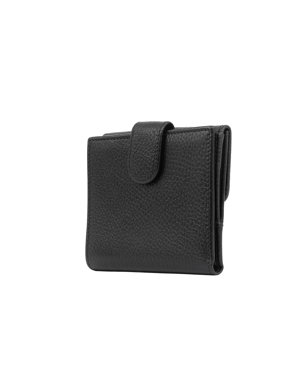 GUCCI INTERLOCK WALLET SHORT BLACK CALF GHW 615525 2184 5385