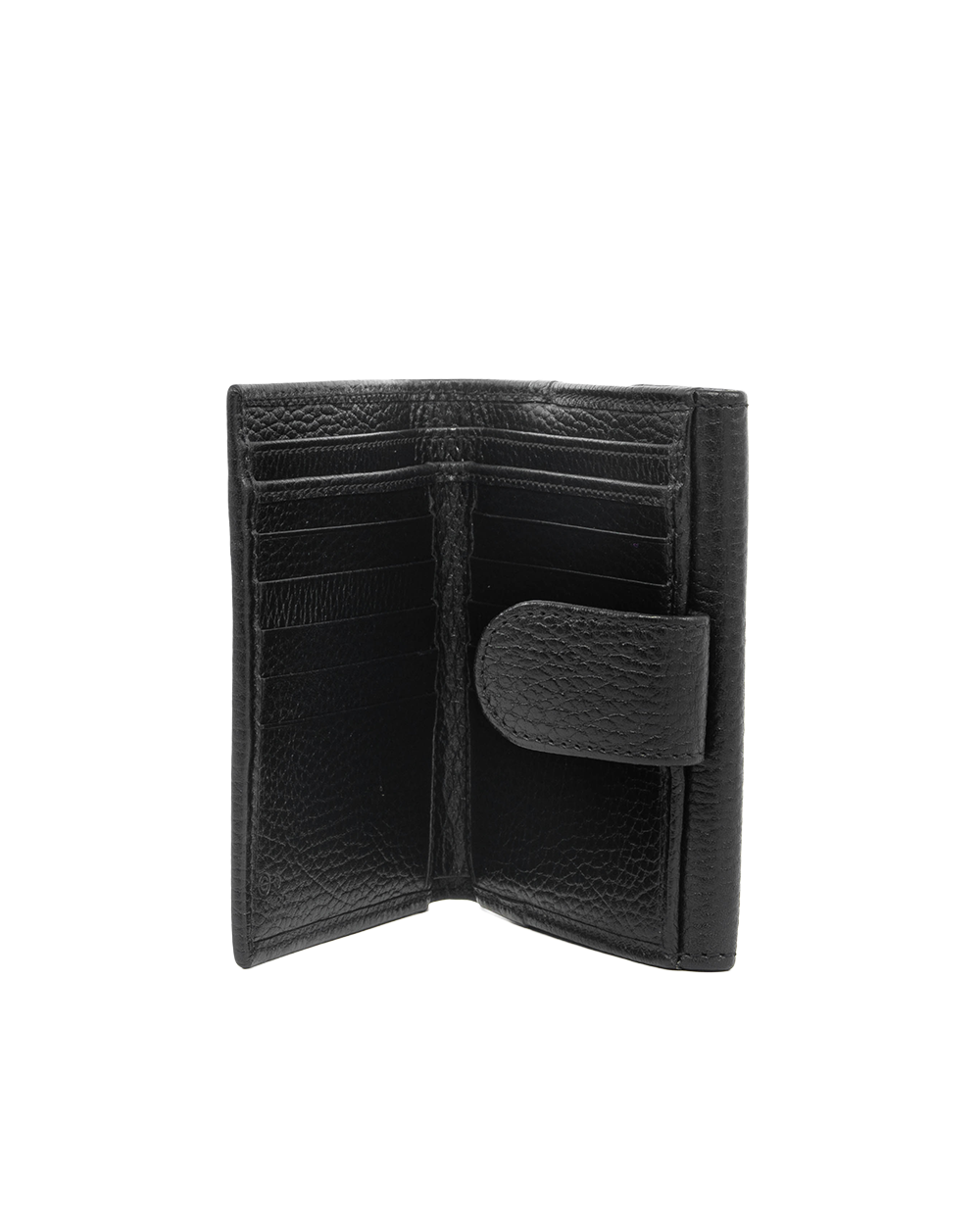 GUCCI INTERLOCK WALLET SHORT BLACK CALF GHW 615525 2184 5387
