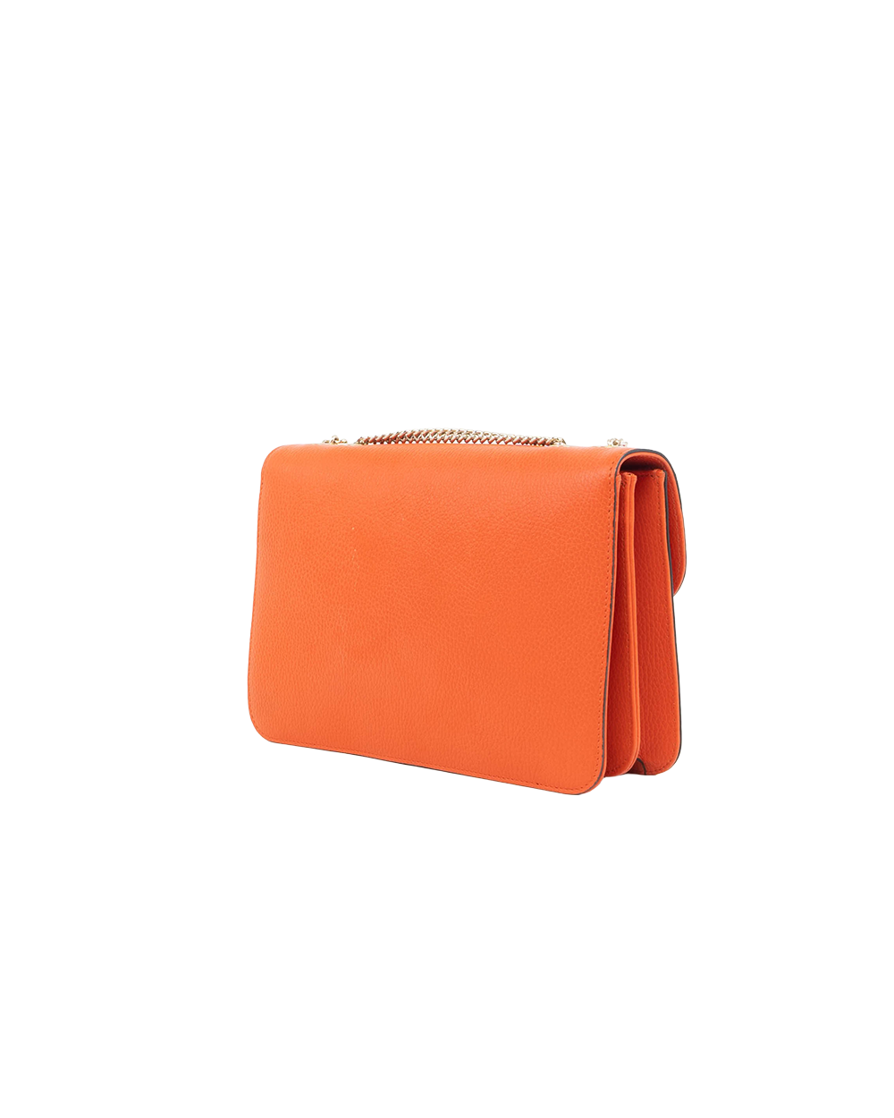 GUCCI INTERLOCKING G MEDIUM ORANGE CALF GHW 51303 493075 0131