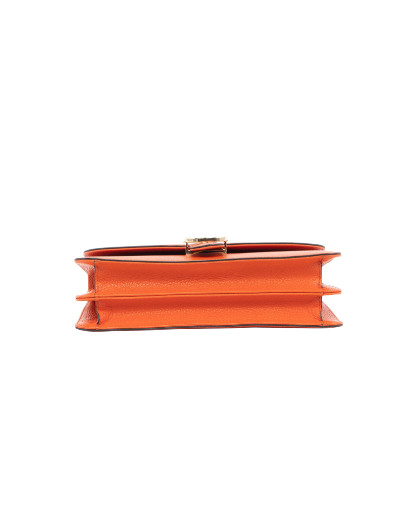 GUCCI INTERLOCKING G MEDIUM ORANGE CALF GHW 51303 493075 0133