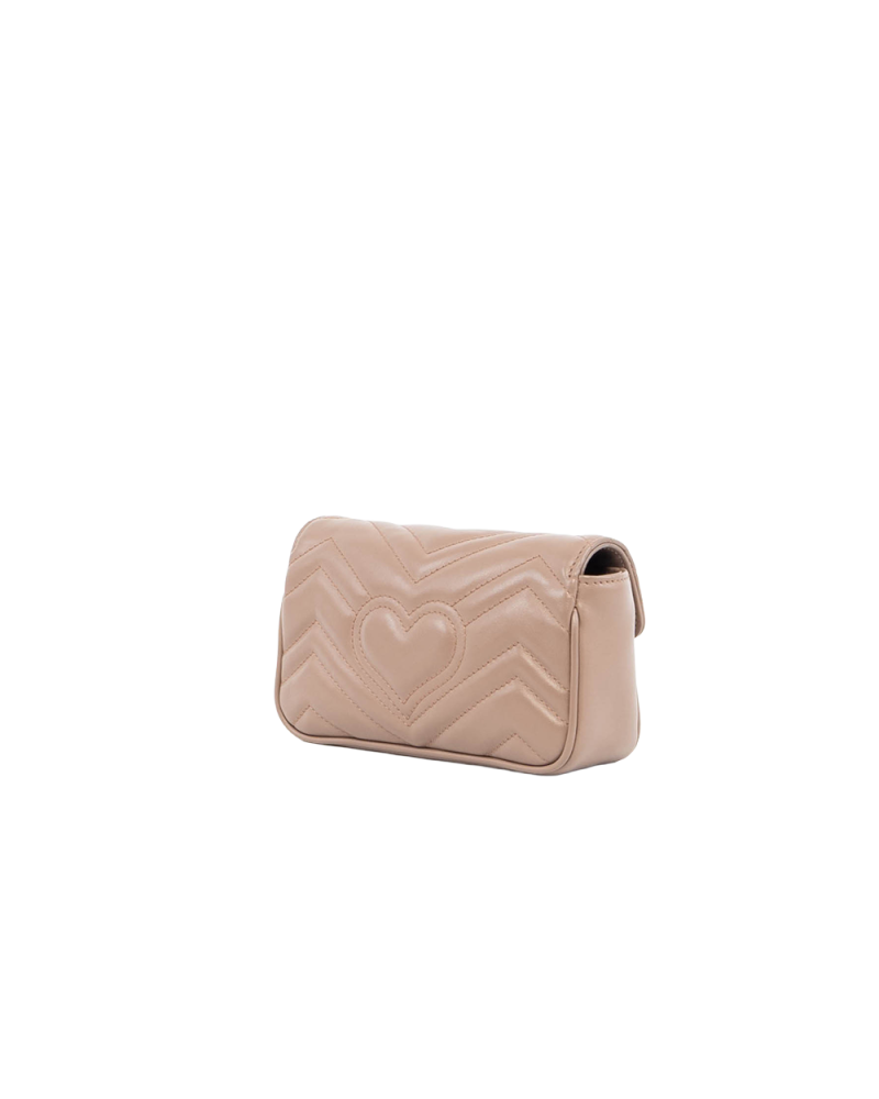GUCCI MARMONT SUPER MINI PINK NUDE CALF GHW 476433 0416 0020