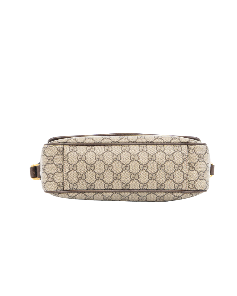 GUCCI OPHIDIA MESSENGER MEDIUM BROWN GG MONOGRAM CANVAS GHW 761741 529981 0055