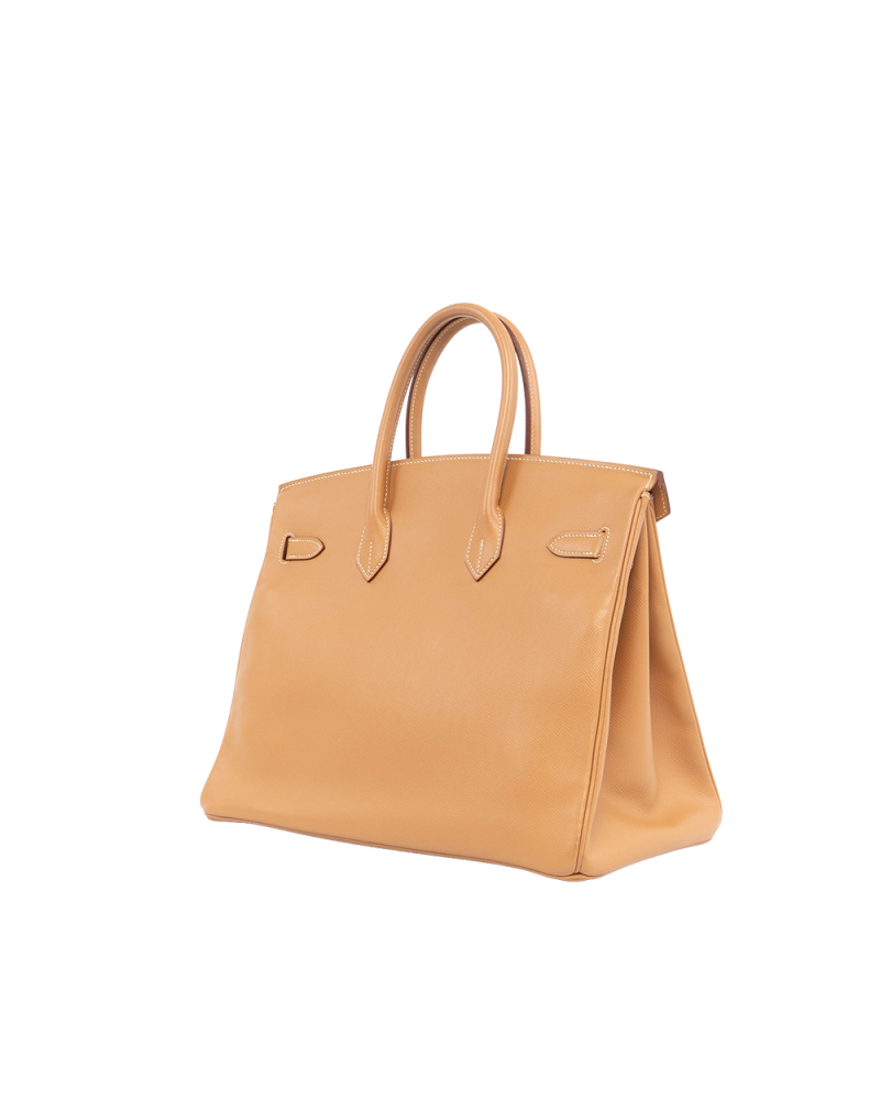 HERMES BIRKIN 35 GOLD EPSOM GHW STAMP C 0167