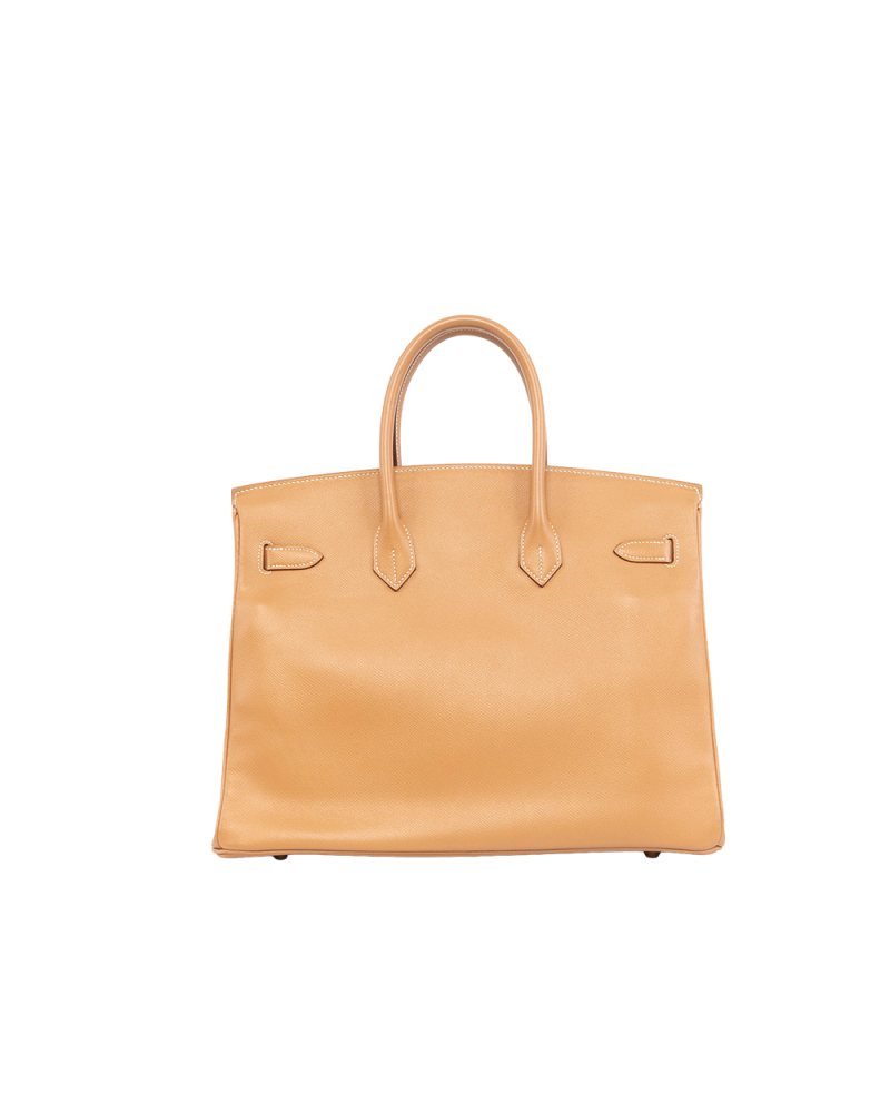 HERMES BIRKIN 35 GOLD EPSOM GHW STAMP C 0168