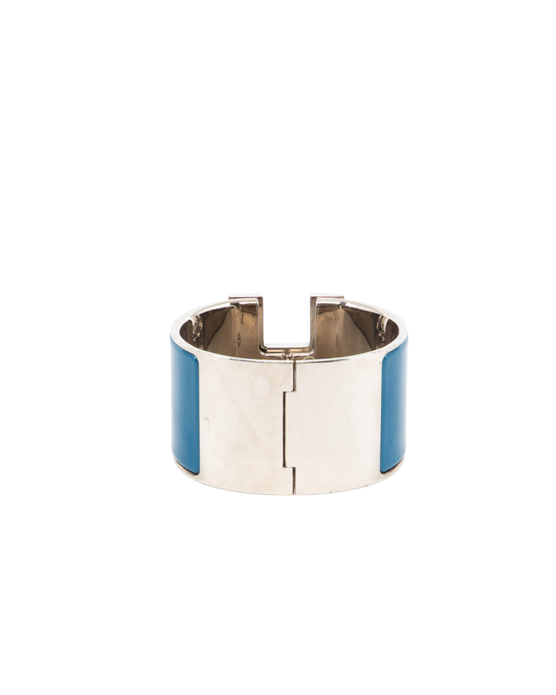 HERMES CLIC CLAC 3 CM PM BLUE SILVER SHW 0199
