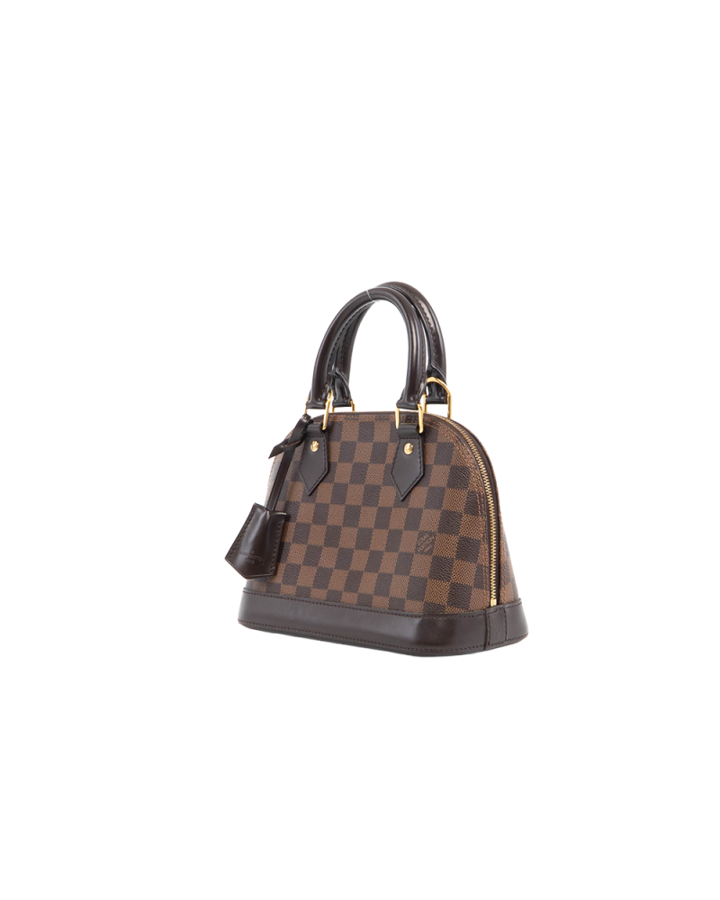 LV ALMA BB BROWN DAMIER CANVAS GHW AA5106 5329