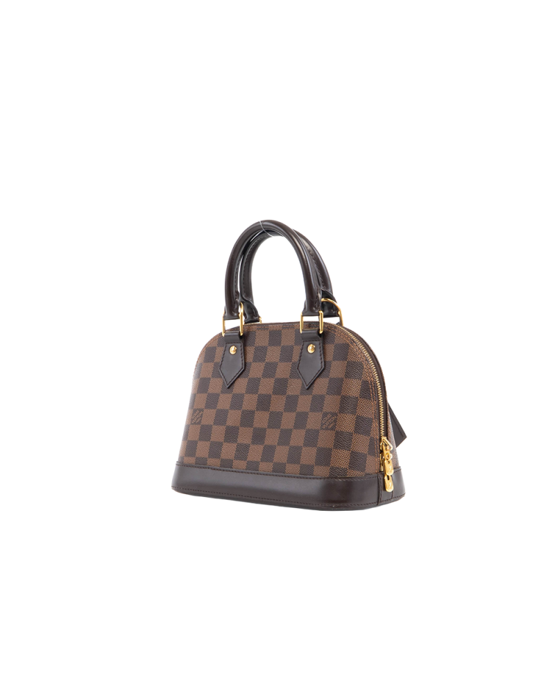 LV ALMA BB BROWN DAMIER CANVAS GHW AA5106 5330