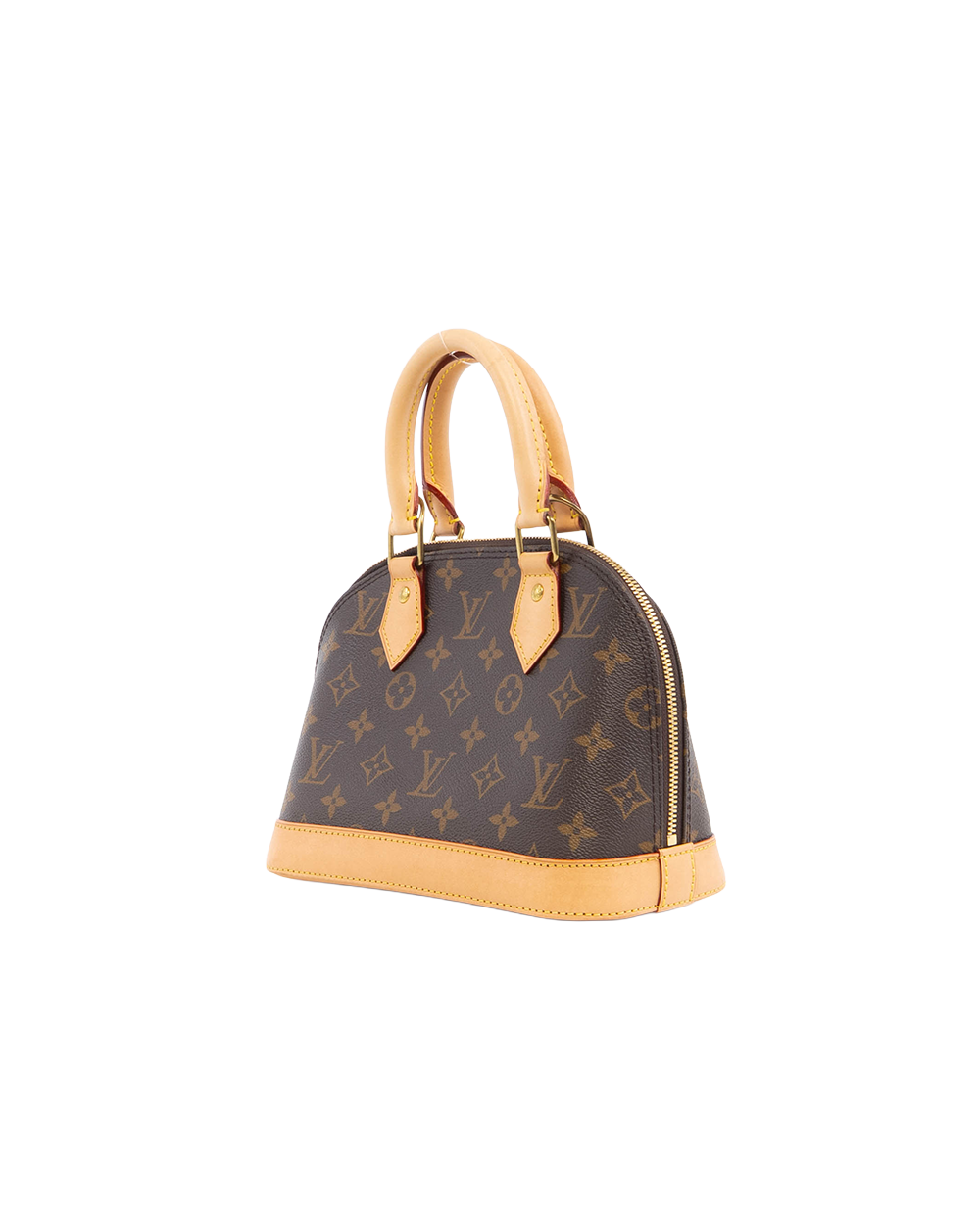 LV ALMA BB BROWN MONOGRAM CANVAS GHW MICROCHIP 5344