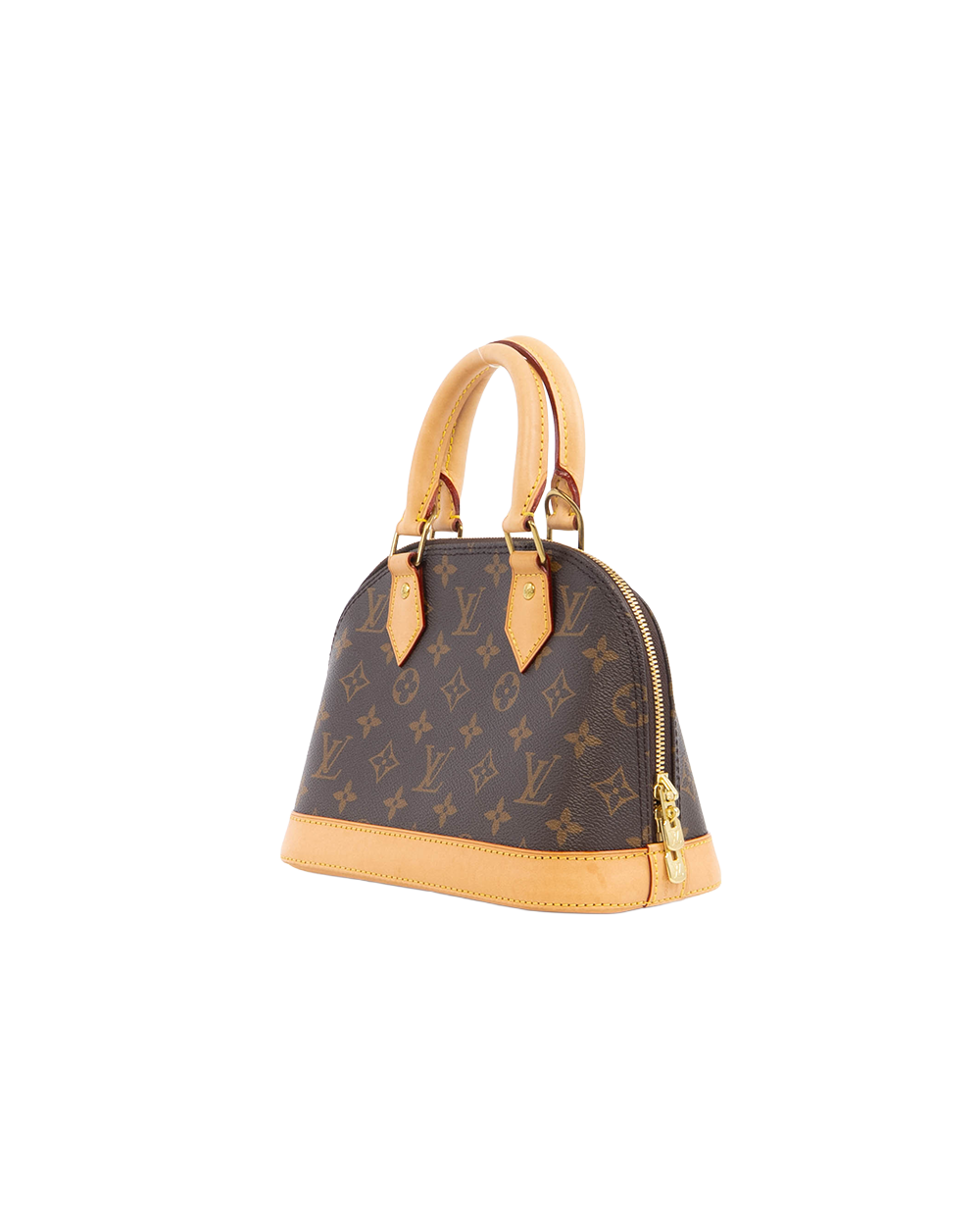 LV ALMA BB BROWN MONOGRAM CANVAS GHW MICROCHIP 5345