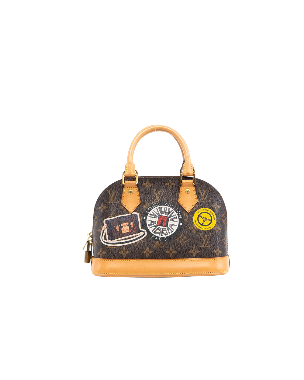 LV ALMA BB BROWN WORLD TOUR MONOGRAM CANVAS GHW AA2186 5375