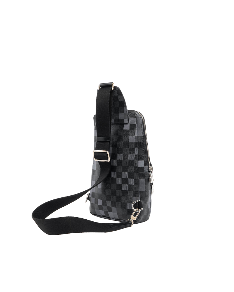 LV AVENUE SLING BAG PM BLACK GRAPHITE CANVAS SHW MICROCHIP 0051