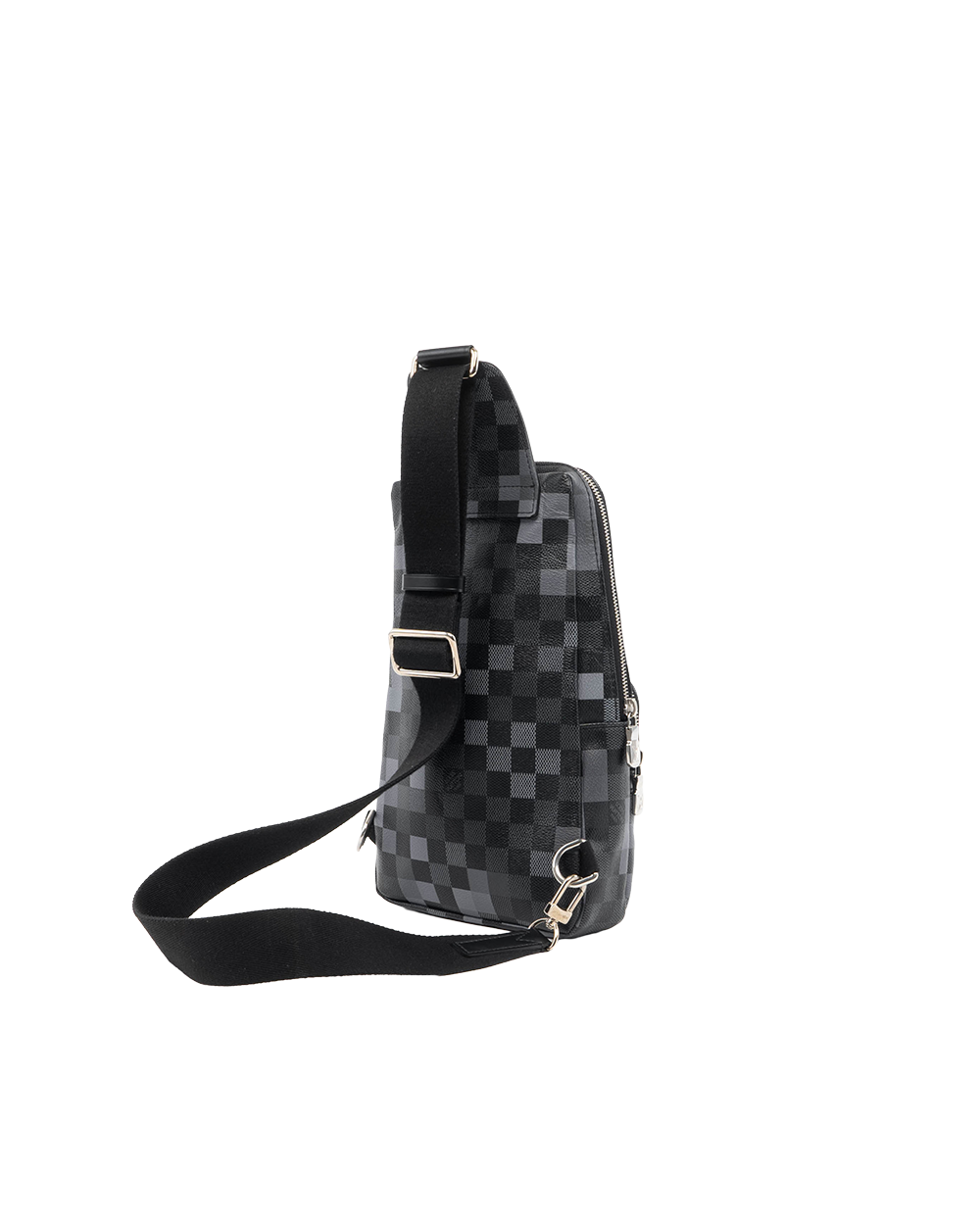 LV AVENUE SLING BAG PM BLACK GRAPHITE CANVAS SHW MICROCHIP 0051