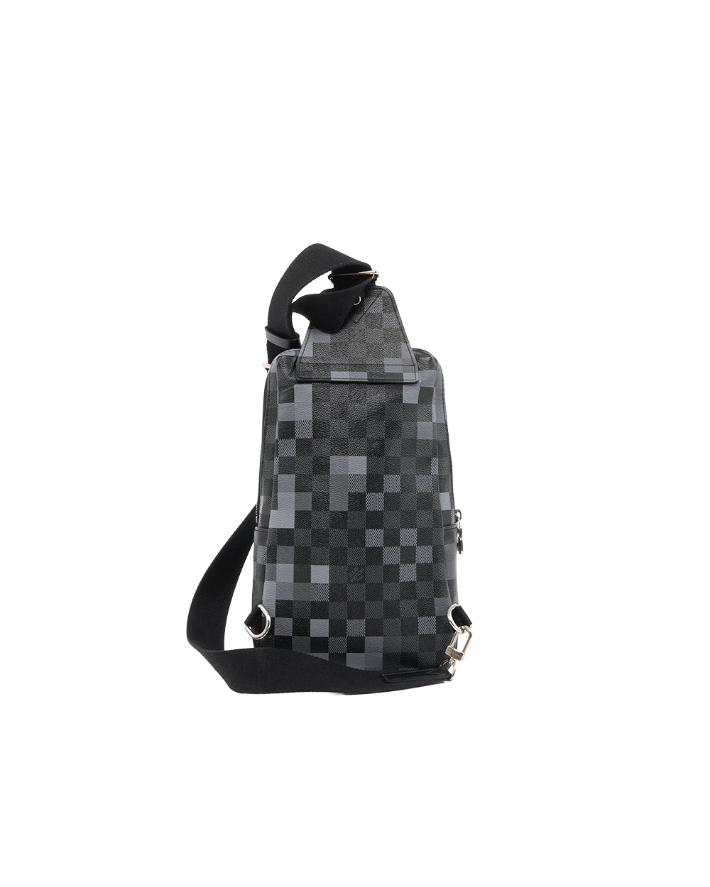 LV AVENUE SLING BAG PM BLACK GRAPHITE CANVAS SHW MICROCHIP 0052