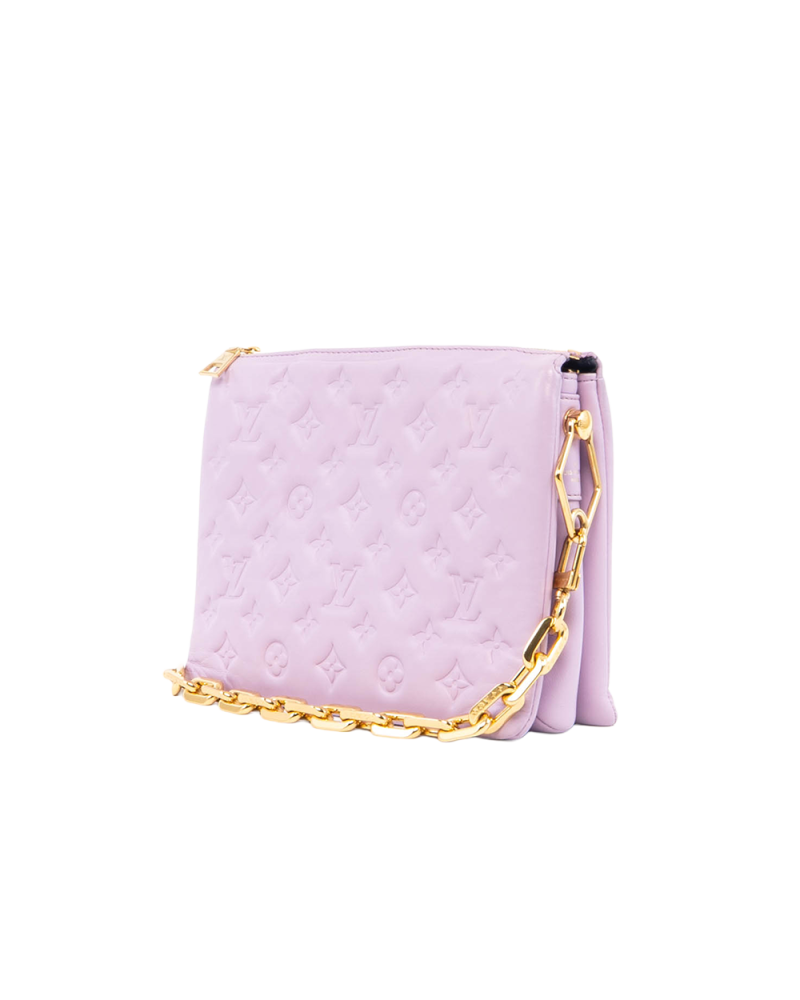 LV COUSSIN PM PURPLE GIANT MONOGRAM CALF GHW MICROCHIP 0067