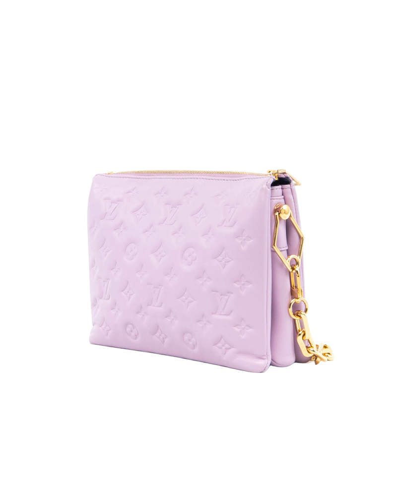 LV COUSSIN PM PURPLE GIANT MONOGRAM CALF GHW MICROCHIP 0069