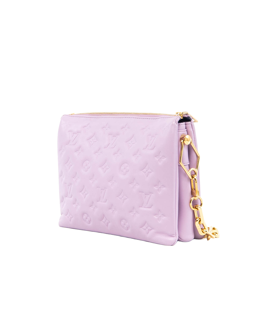 LV COUSSIN PM PURPLE GIANT MONOGRAM CALF GHW MICROCHIP 0069