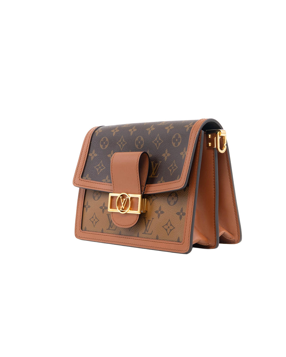 LV DAUPHINE MM BROWN MONOGRAM CANVAS GHW MICROCHIP 5510