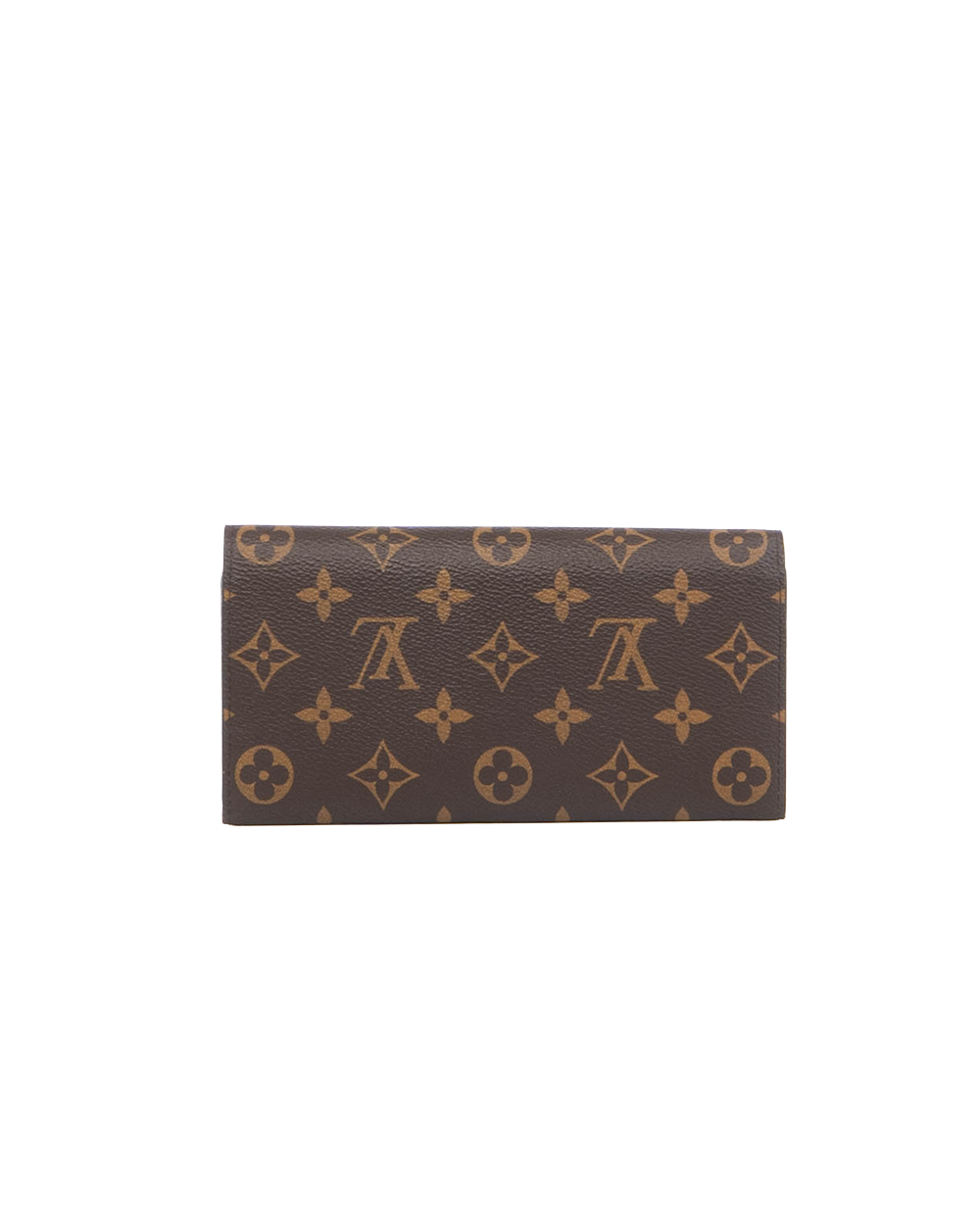 LV EMILIE WALLET LONG BROWN RED MONOGRAM CANVAS GHW SN2169 5581