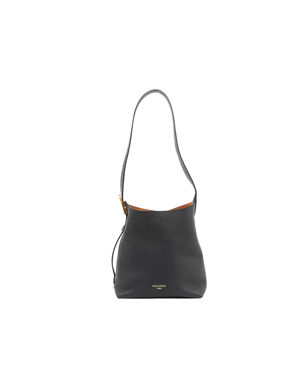 LV LOW KEY HOBO PM BLACK BROWN MONOGRAN CALF GHW MICROCHIP 0098