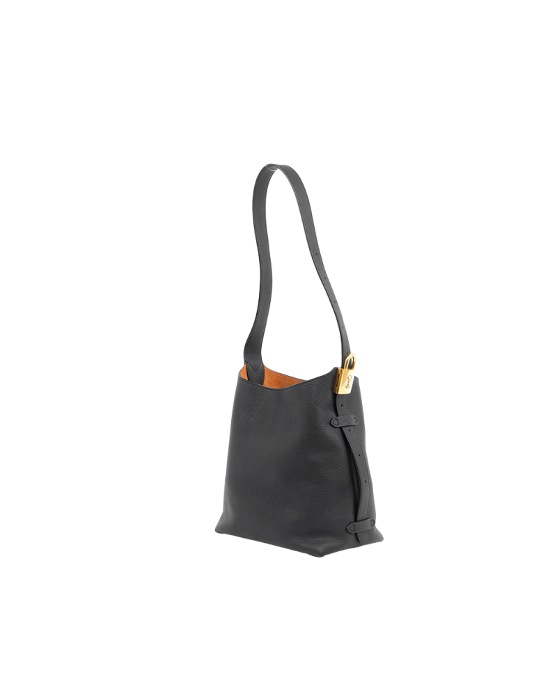 LV LOW KEY HOBO PM BLACK BROWN MONOGRAN CALF GHW MICROCHIP 0100