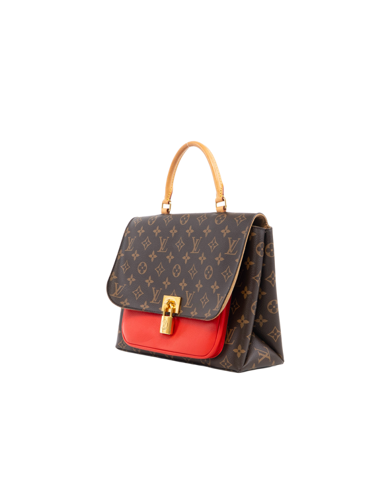 LV MARIGNAN BROWN RED MONOGRAM CANVAS GHW 5355