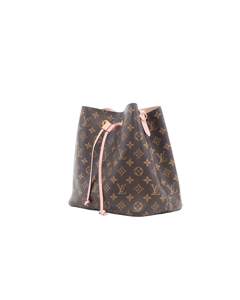 LV NEONOE MM BROWN PINK MONOGRAM CANVAS GHW MI3128 5544