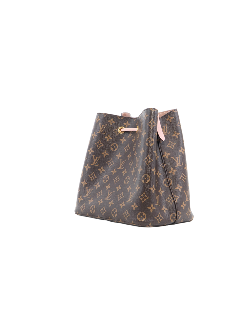 LV NEONOE MM BROWN PINK MONOGRAM CANVAS GHW MI3128 5545