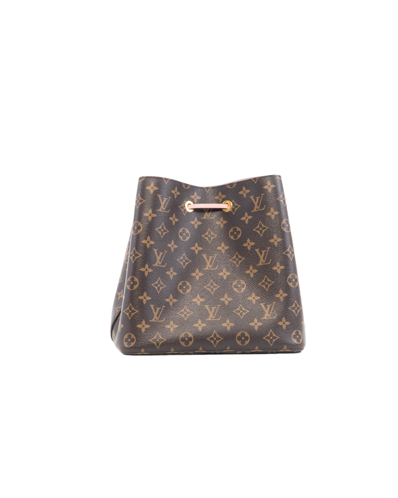 LV NEONOE MM BROWN PINK MONOGRAM CANVAS GHW MI3128 5546