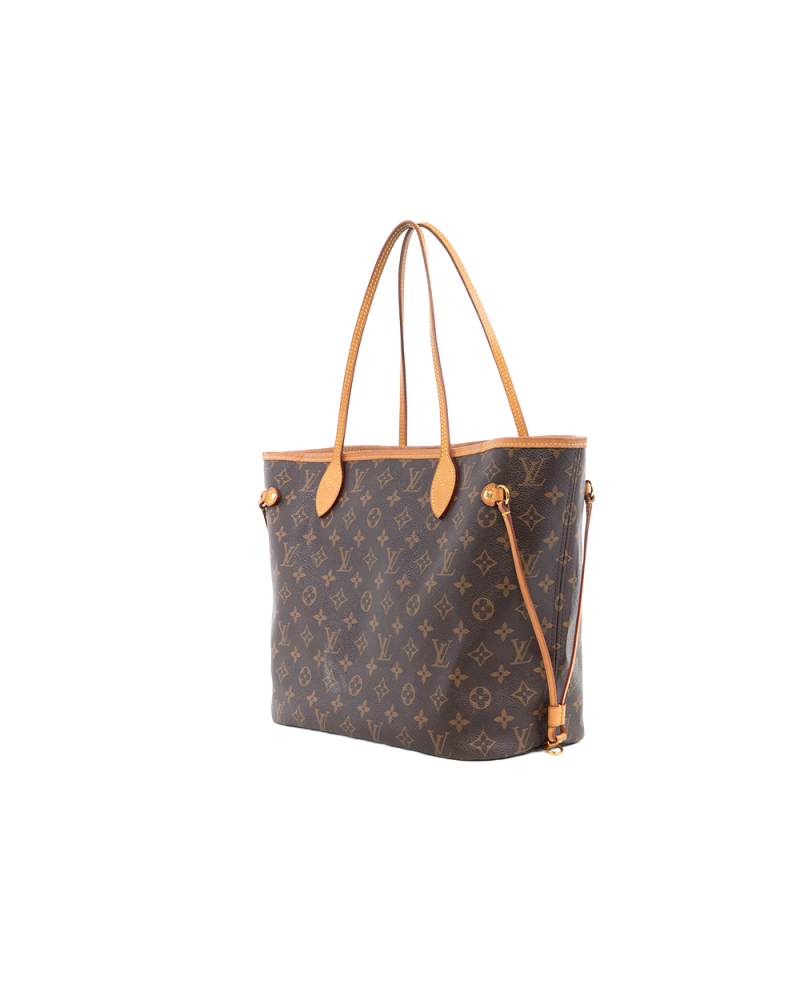 LV NEVERFULL MM BROWN PINK MONOGRAM CANVAS GHW LM4139 5461