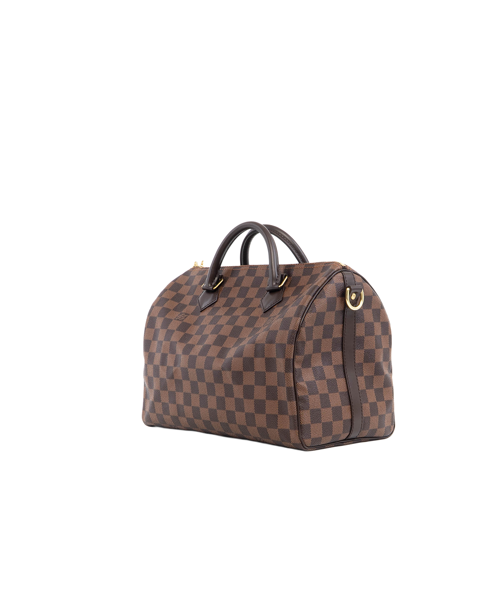 LV SPEEDY BAND 30 BROWN DAMIER CANVAS GHW AA0165 5390