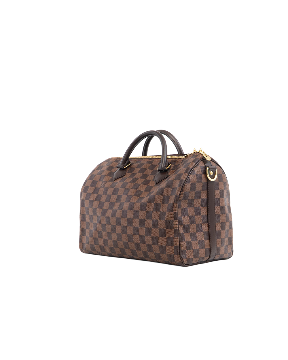 LV SPEEDY BAND 30 BROWN DAMIER CANVAS GHW AA0165 5391