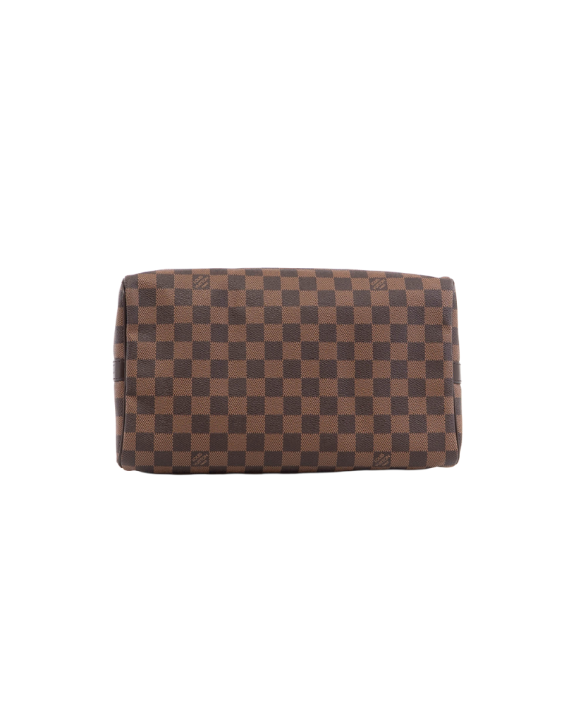 LV SPEEDY BAND 30 BROWN DAMIER CANVAS GHW AA0165 5393