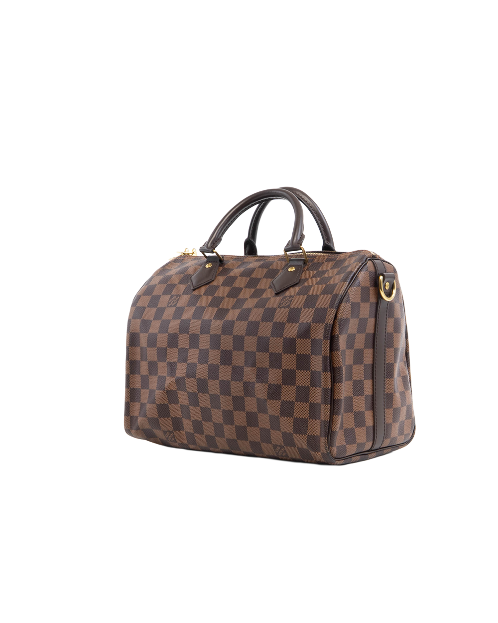 LV SPEEDY BAND 30 BROWN DAMIER CANVAS GHW MB4118 5439