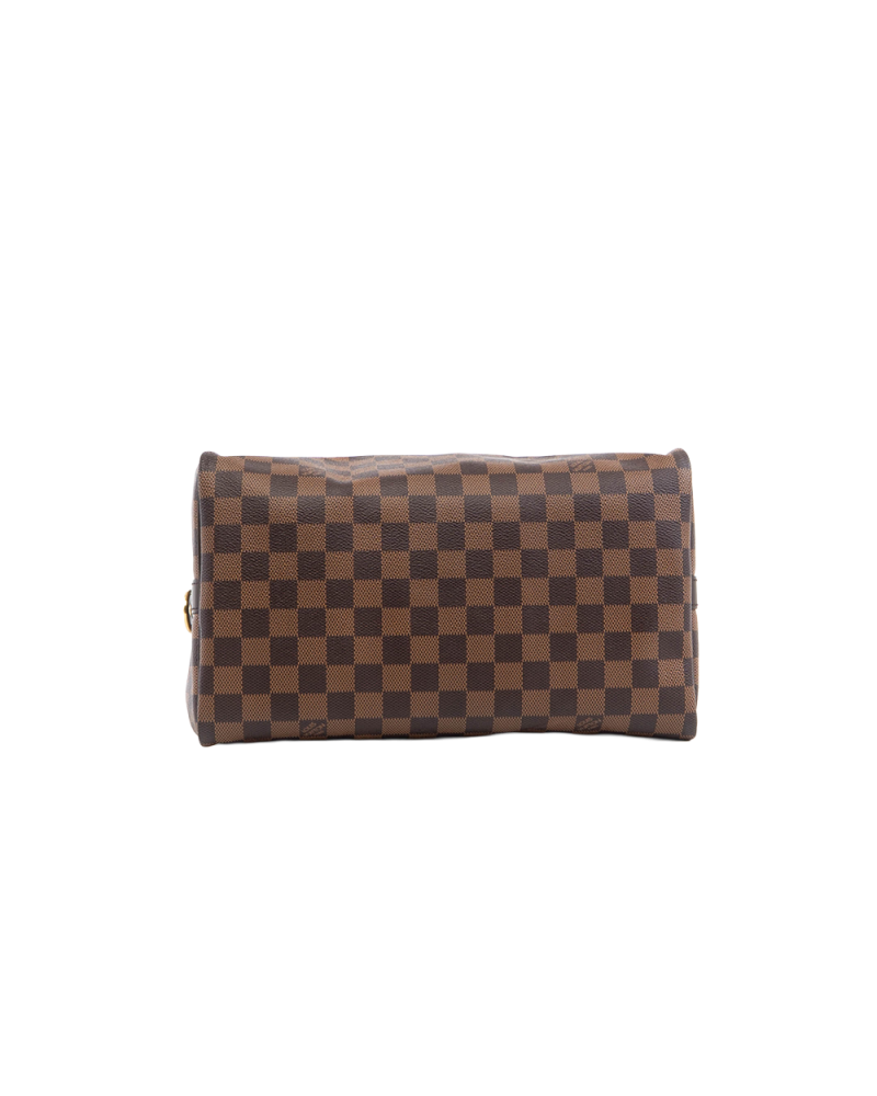 LV SPEEDY BAND 30 BROWN DAMIER CANVAS GHW MB4118 5442