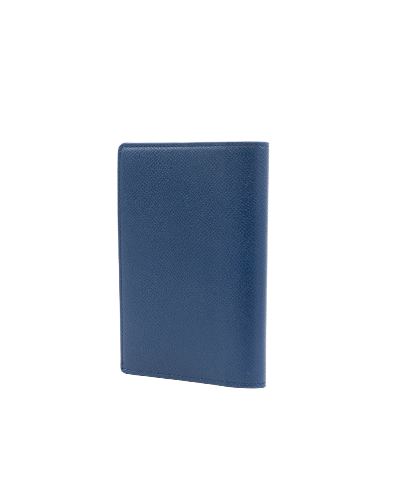 NEW BALENCIAGA PASSPORT HOLDER BLUE CALF L56 4213 5417