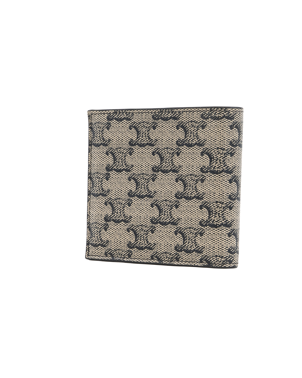 NEW CELINE 8 CARDS WALLET SHORT BEIGE CANVAS F FG 2294 5437