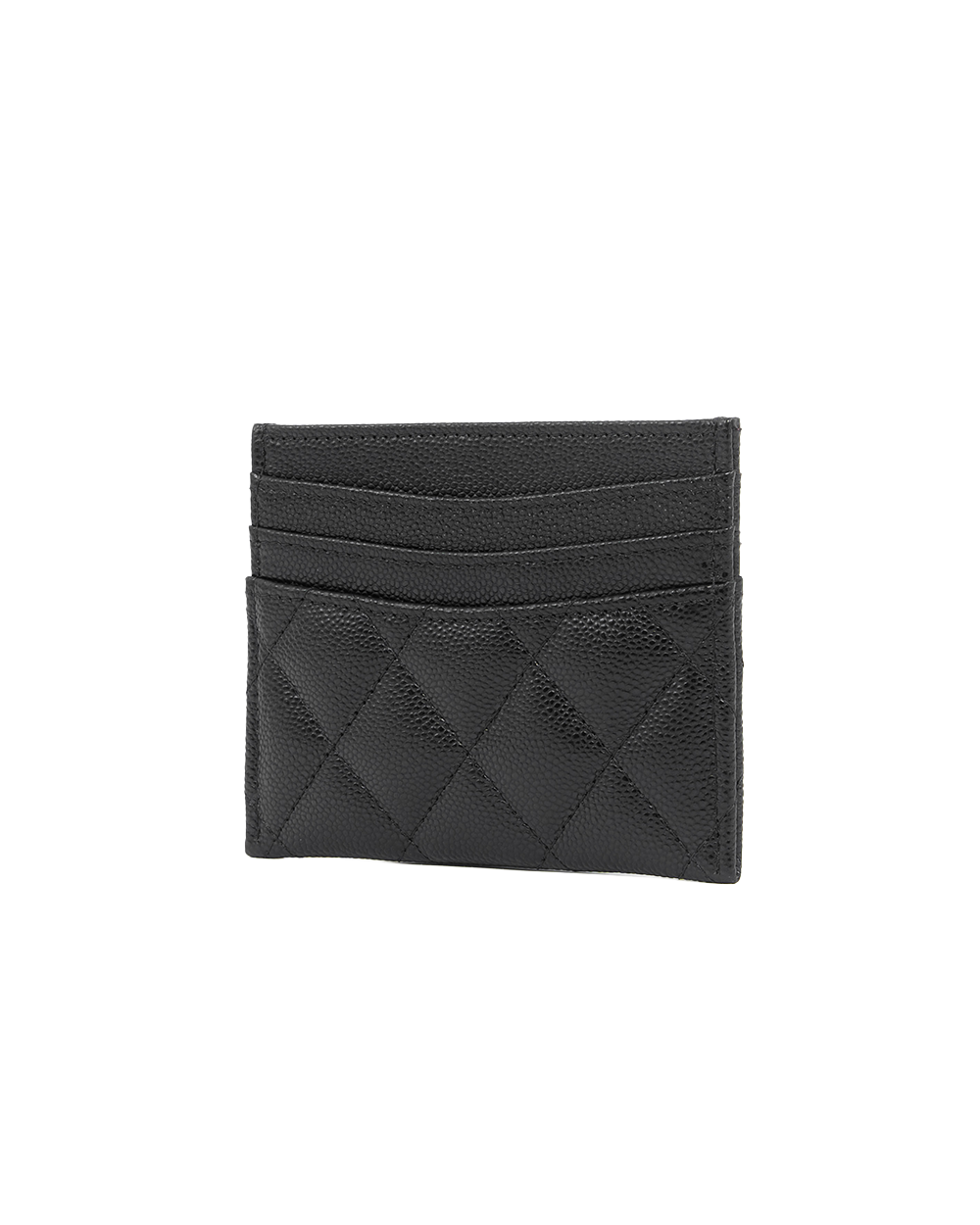 NEW CHANEL CARD SLOT LONG BLACK CAVIAR GHW CHE4C7C7 5328