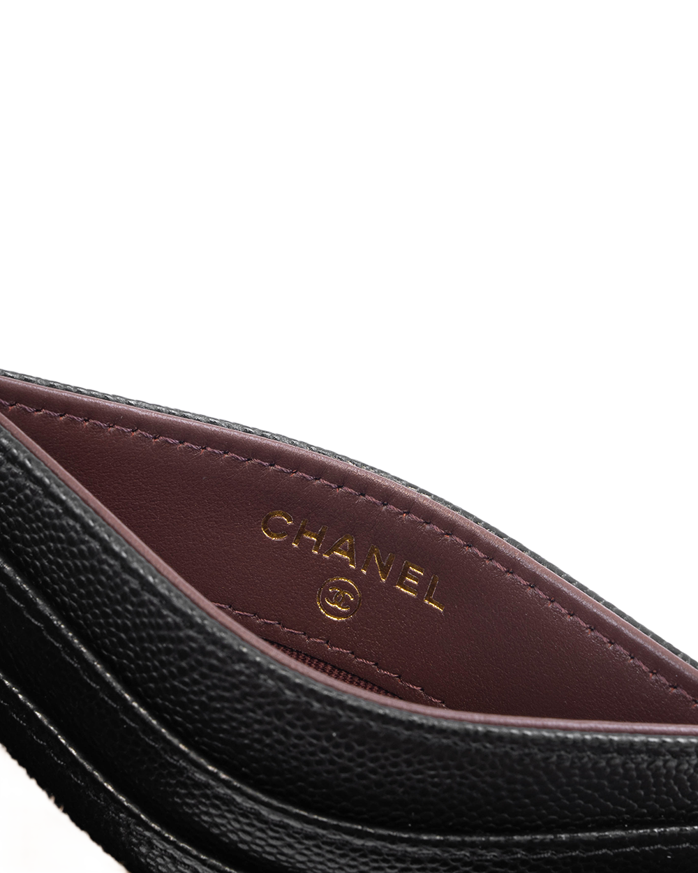NEW CHANEL CARD SLOT LONG BLACK CAVIAR GHW CHE4C7C7 5332