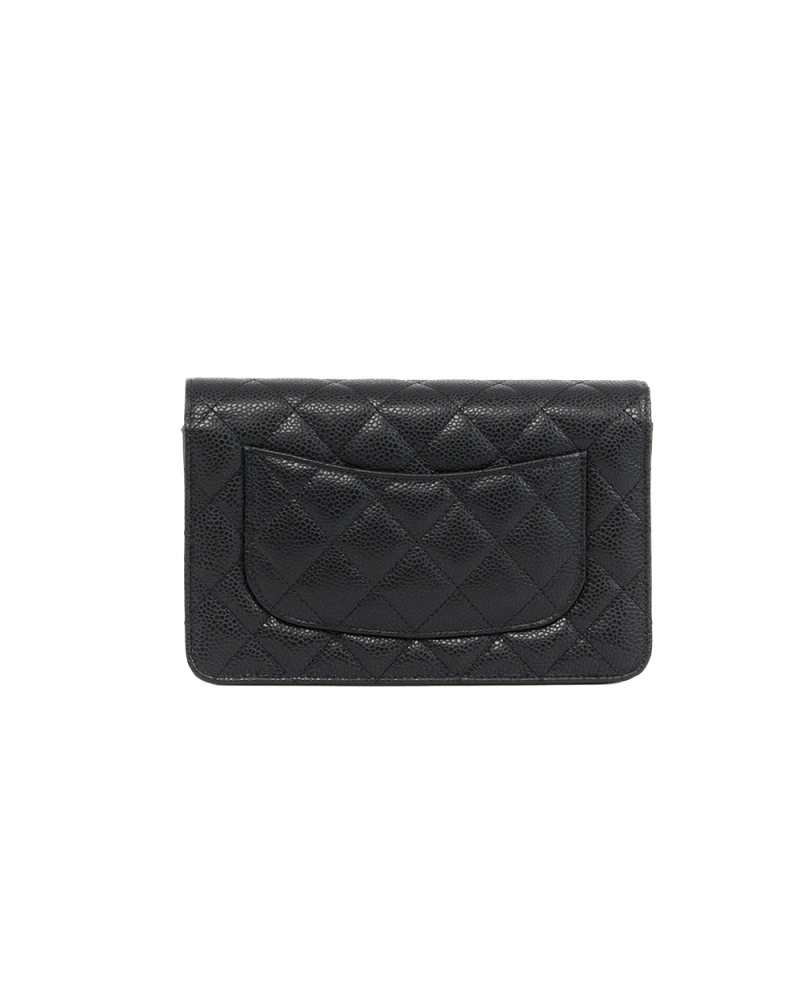 NEW CHANEL WOC TURNLOCK BLACK CAVIAR GHW UC2UL57C 5532