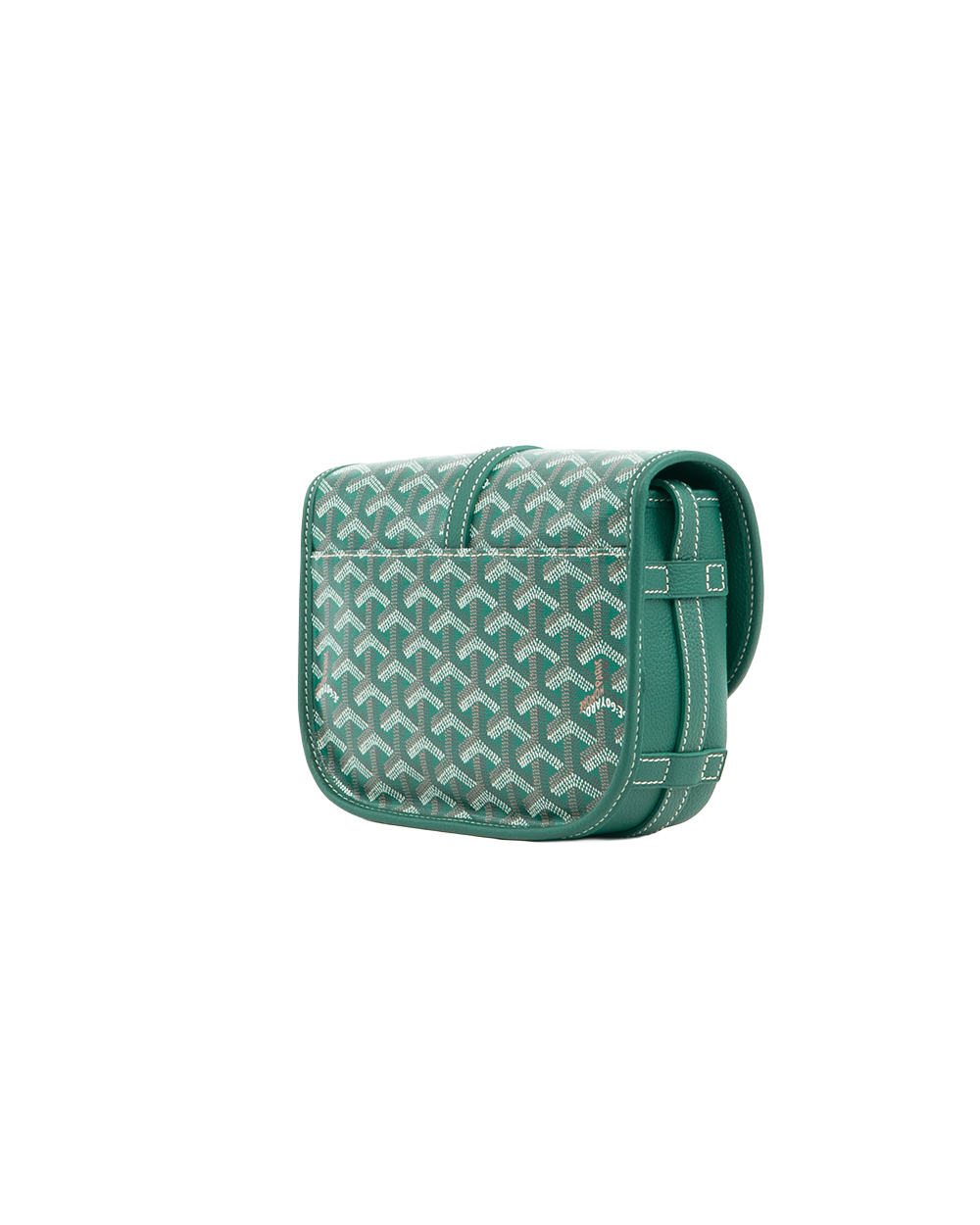 NEW GOYARD BELVEDERE PM GREEN CANVAS SHW MAE120241 5382