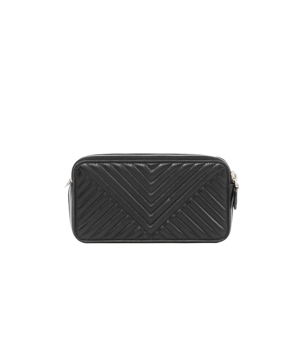 PRADA DIAGRAMME SHOULDER BAG SMALL BLACK CALF SHW 5314
