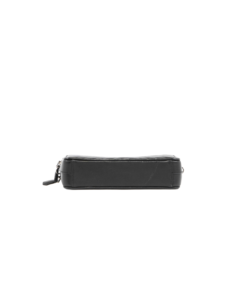 PRADA DIAGRAMME SHOULDER BAG SMALL BLACK CALF SHW 5315