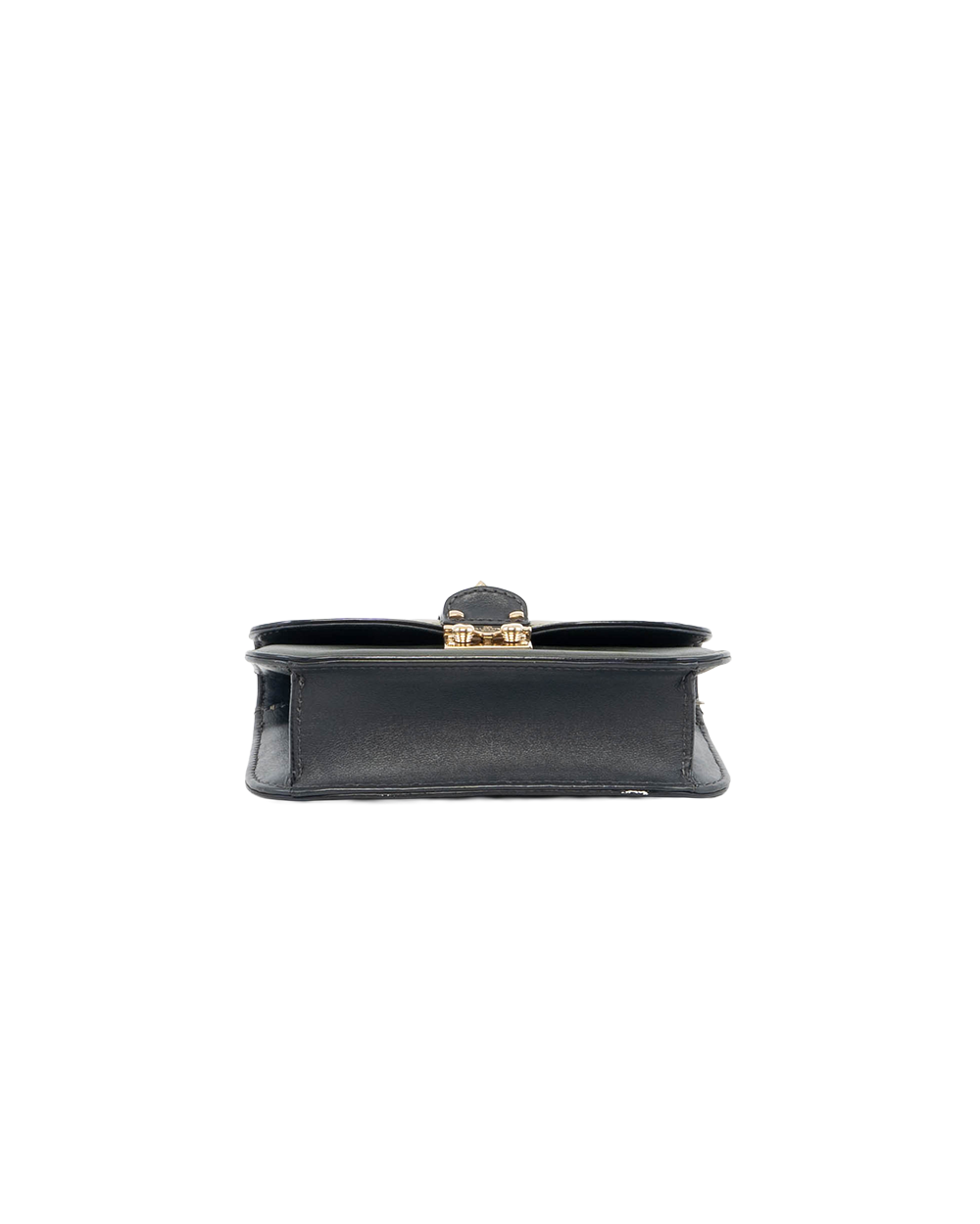 VALENTINO ROCKSTUD GLAM LOCK GREEN CALF GHW 0147