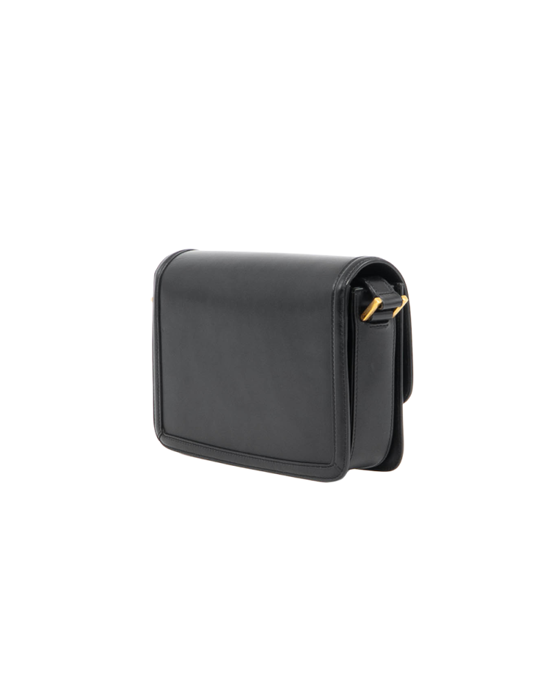 YSL SOLFERINO MEDIUM BLACK CALF GHW FLR 684305 2022 0053