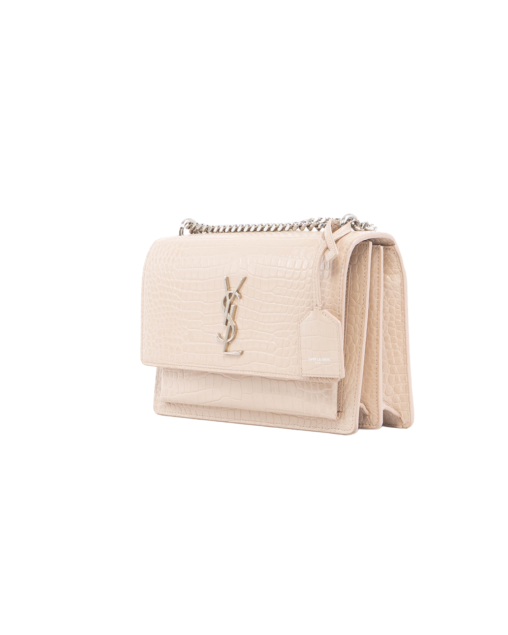 YSL SUN SET MEDIUM BEIGE CROC SHW GUE442906 0718 5473