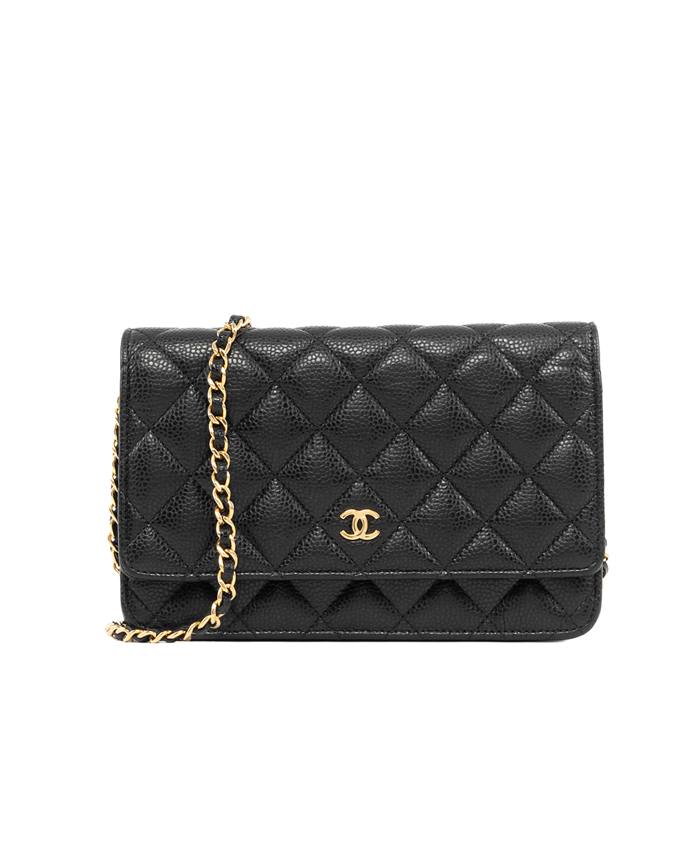 BA251300 CHANEL WOC 7.5 BLACK CAVIAR GHW GKE8U8NJ