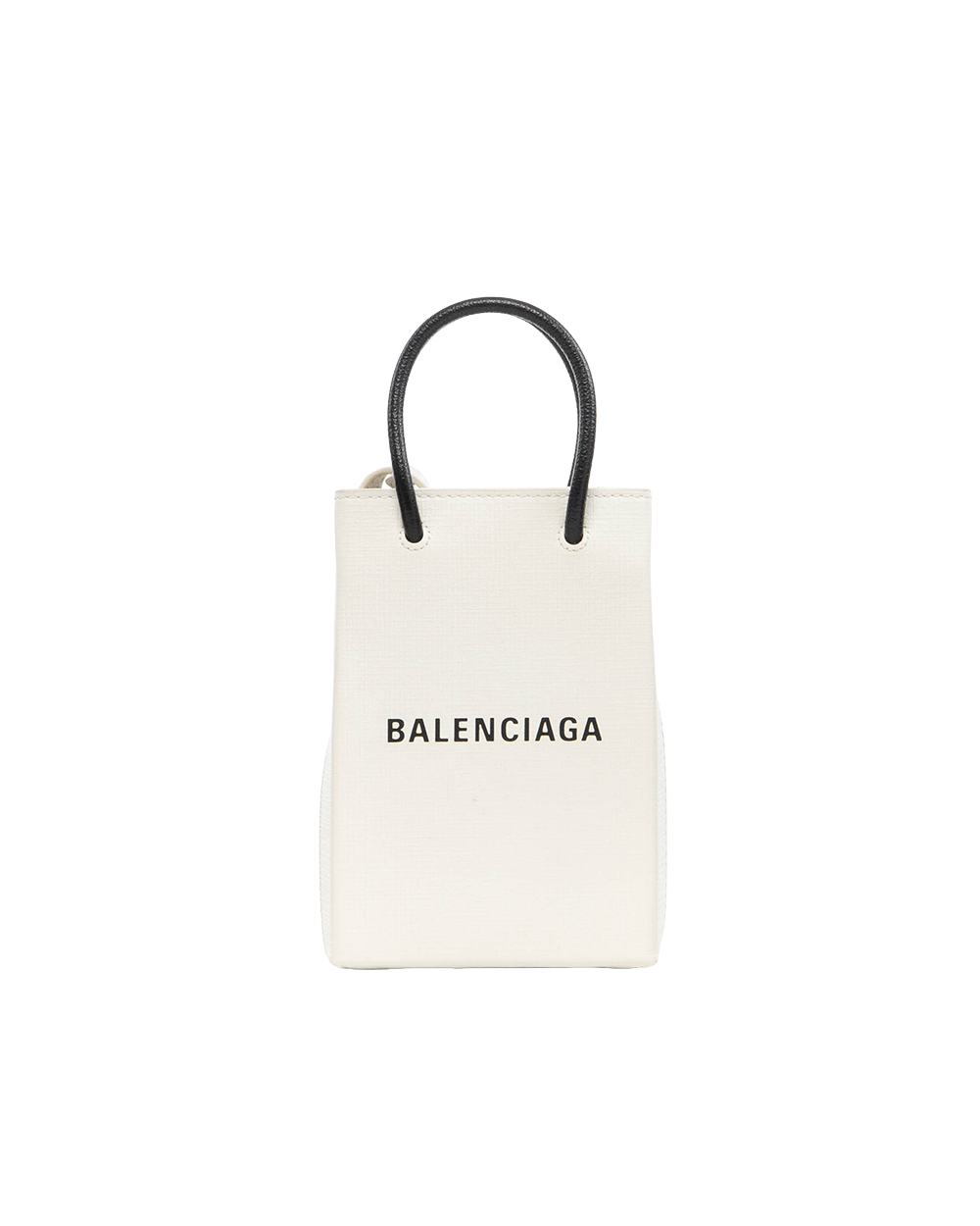BA251973 BALENCIAGA SHOPPING TOTE XXS WHITE CALF SHW