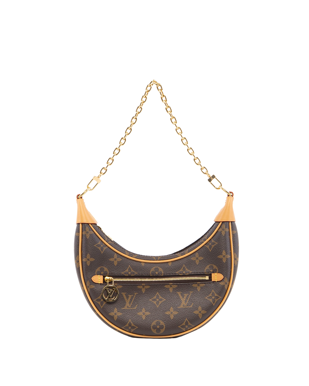 BA252023 LV LOOP BROWN MONOGRAM CANVAS GHW MICROCHIP