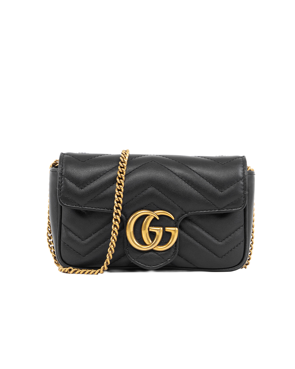 BA252065 GUCCI MARMONT SUPER MINI BLACK CALF GHW 476433 493075